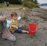 Cooper at Matthew's Beach
